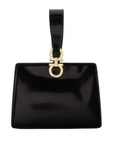 Ferragamo Mini Embellished Glossed-leather Clutch | Thumbnail 1 Ferragamo Mini Embellished Glossed-leather Clutch | Thumbnail 1