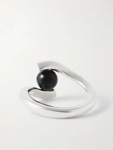 AGMES Claire Recycled Sterling Silver Onyx Ring | Thumbnail 3 AGMES Claire Recycled Sterling Silver Onyx Ring | Thumbnail 3