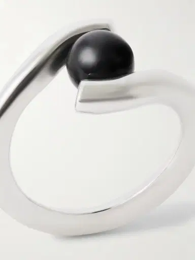 AGMES Claire Recycled Sterling Silver Onyx Ring | Thumbnail 4 AGMES Claire Recycled Sterling Silver Onyx Ring | Thumbnail 4