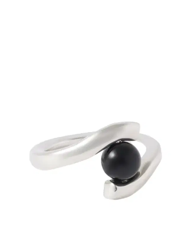 AGMES Claire Recycled Sterling Silver Onyx Ring
