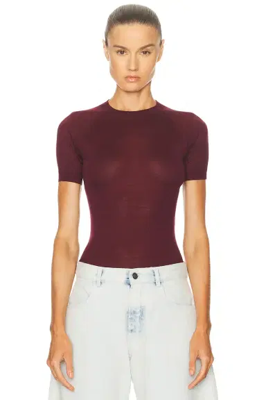 Alaïa Wool T-Shirt | Thumbnail 1 Alaïa Wool T-Shirt | Thumbnail 1