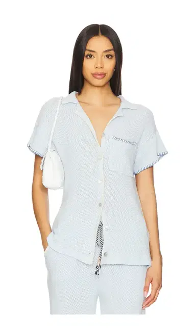 SUNDRY Mesh Camp Shirt | Thumbnail 1