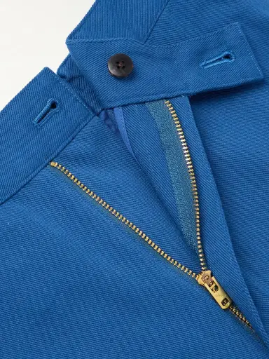 Visvim Bertone Tapered Grosgrain-Striped Cotton-Twill Trousers - Men | Thumbnail 6