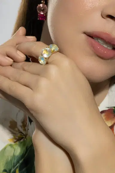 IRENE NEUWIRTH JEWELRY Gemmy Gem Rainbow Moonstone Ring | Thumbnail 3