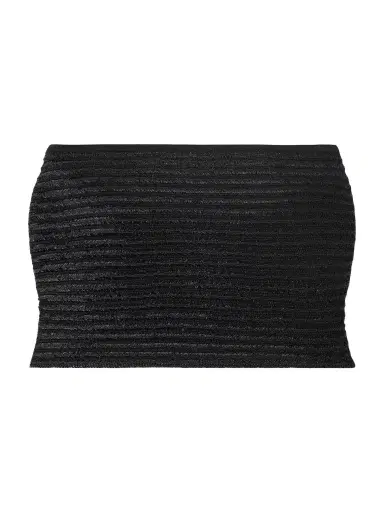 Alaïa Cropped Ribbed-knit Bandeau Top | Thumbnail 1 Alaïa Cropped Ribbed-knit Bandeau Top | Thumbnail 1