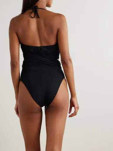 Alaïa Halterneck Draped Swimsuit | Thumbnail 3