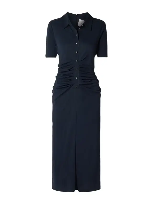 Ruched Stretch-jersey idi Shirt Dress