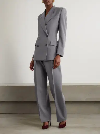 Alaïa Capri Pleated Wool-gabardine Straight-leg Pants | Thumbnail 2