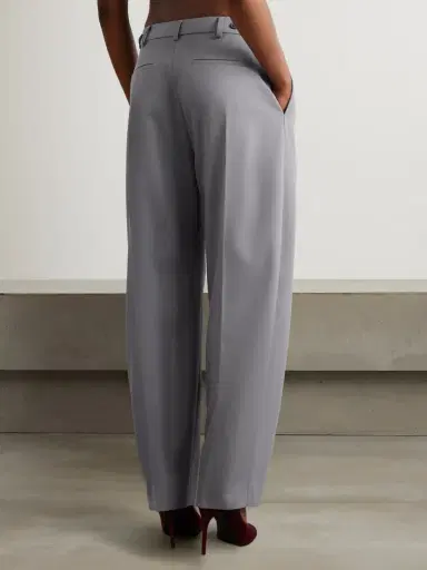 Alaïa Capri Pleated Wool-gabardine Straight-leg Pants | Thumbnail 4