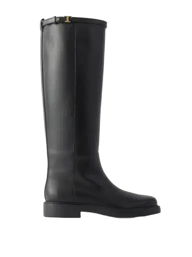 Tod's Gomma Embellished Leather Knee Boots | Thumbnail 1 Tod's Gomma Embellished Leather Knee Boots | Thumbnail 1