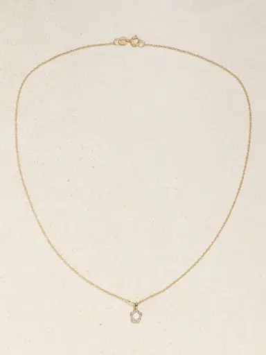 STONE AND STRAND Flora Mini 14-karat Gold Diamond Necklace | Thumbnail 4 STONE AND STRAND Flora Mini 14-karat Gold Diamond Necklace | Thumbnail 4
