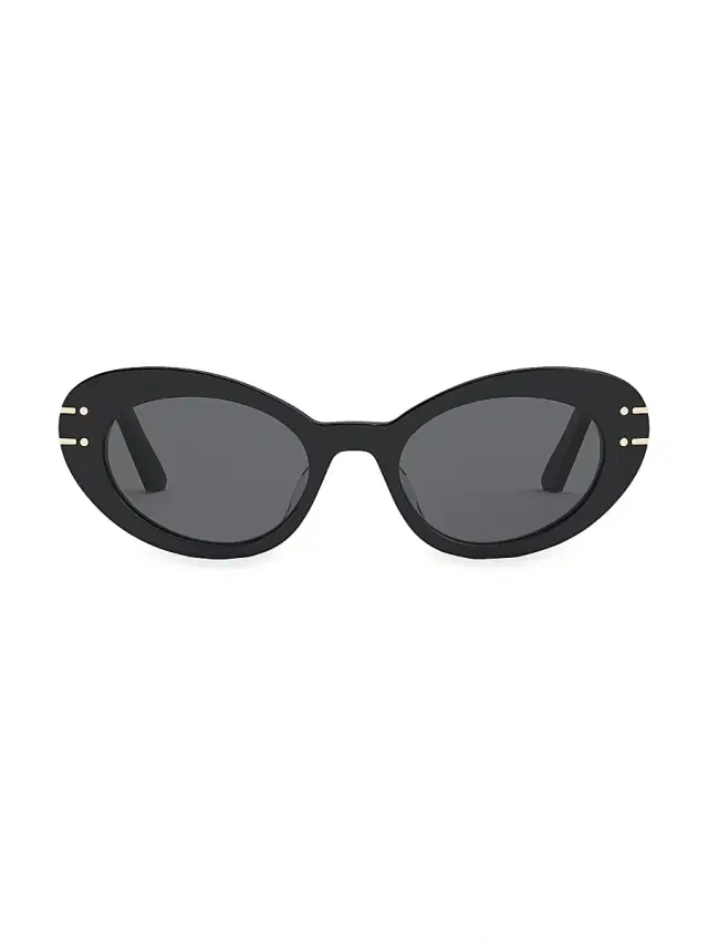 Women's DiorSignature 51MM Cat Eye Sunglasses - Black