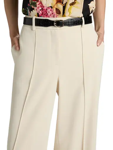 Elie Tahari Women's Jana Pintuck Relaxed-Fit Pants - Desert Sand | Thumbnail 6