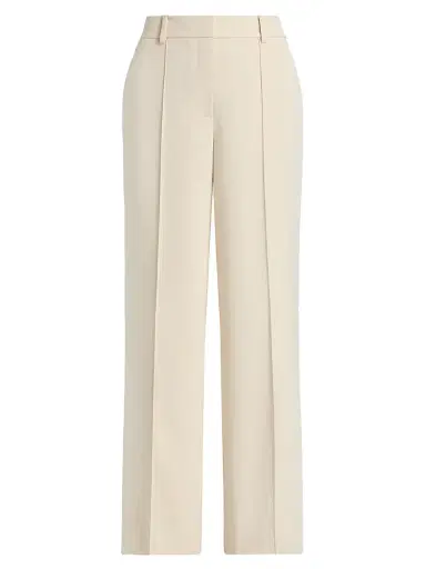 Elie Tahari Women's Jana Pintuck Relaxed-Fit Pants - Desert Sand | Thumbnail 1