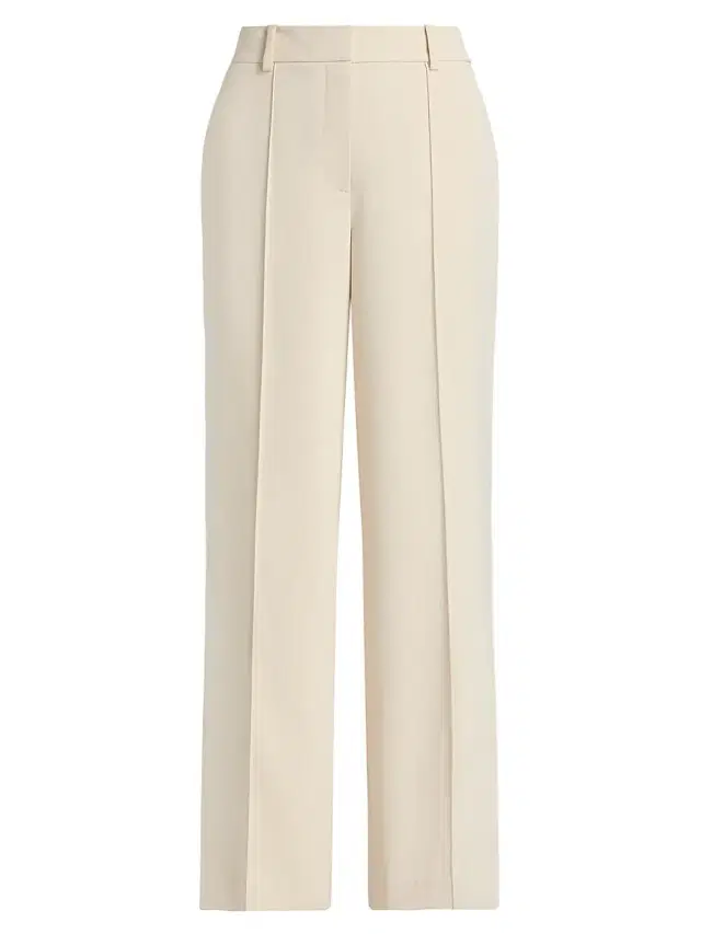 Elie Tahari Women's Jana Pintuck Relaxed-Fit Pants - Desert Sand