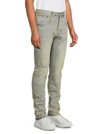 Purple Brand Men's Venice Sunbleached Skinny Jeans - Light Indigo - Size 40 | Thumbnail 4 Purple Brand Men's Venice Sunbleached Skinny Jeans - Light Indigo - Size 40 | Thumbnail 4