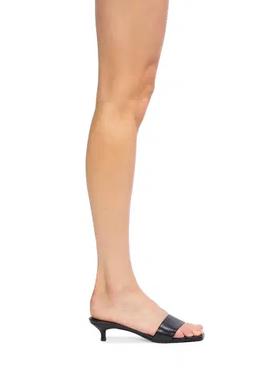 Black Suede Studio Women's Avery 35MM Slip-On Sandals - Black Leather - Size 12 | Thumbnail 6 Black Suede Studio Women's Avery 35MM Slip-On Sandals - Black Leather - Size 12 | Thumbnail 6