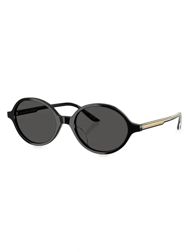 Women's Oliver People x Khaite 54MM Oval Sunglasses - Gold Black