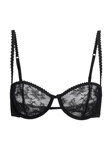 Kiki de Montparnasse Women's Jardin D'oeillet Lace Underwire Balconette Bra - Black | Thumbnail 1 Kiki de Montparnasse Women's Jardin D'oeillet Lace Underwire Balconette Bra - Black | Thumbnail 1
