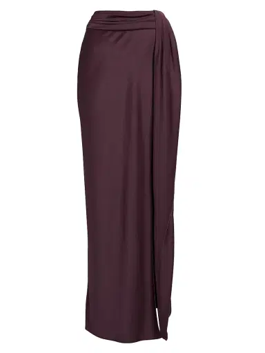 Lapointe Women's Satin Slit Maxi Skirt | Thumbnail 1 Lapointe Women's Satin Slit Maxi Skirt | Thumbnail 1