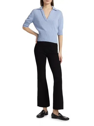 Proenza Schouler Women's Shaila Silk-Blend Knit Pants - Black - Size Medium | Thumbnail 2