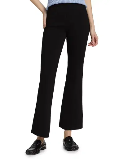 Proenza Schouler Women's Shaila Silk-Blend Knit Pants - Black - Size Medium | Thumbnail 3