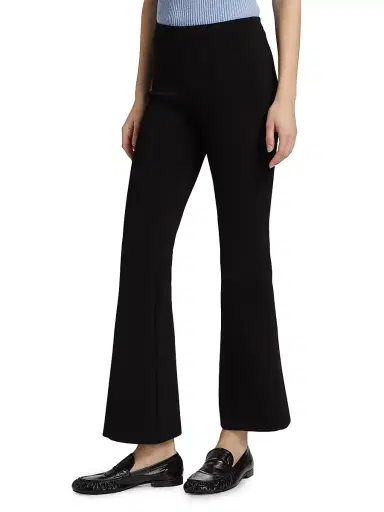 Proenza Schouler Women's Shaila Silk-Blend Knit Pants - Black - Size Medium | Thumbnail 4