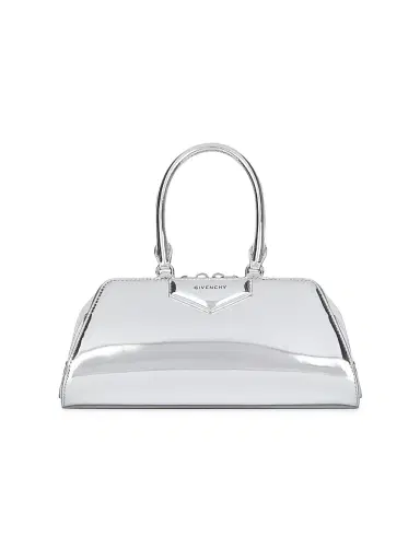 Givenchy Women's Antigona Cube East West Top Handle Bag - Light Silvery | Thumbnail 1 Givenchy Women's Antigona Cube East West Top Handle Bag - Light Silvery | Thumbnail 1