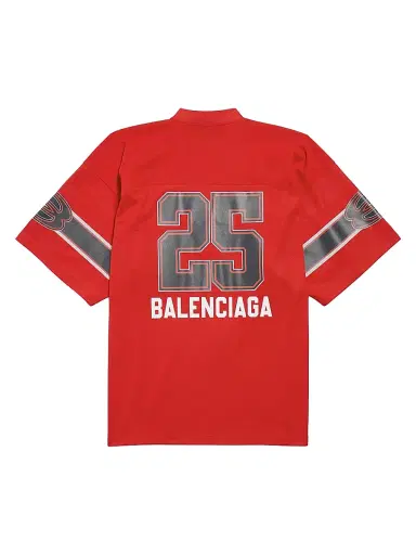 Balenciaga Men's American Football T-Shirt - Red - Size XXL | Thumbnail 2 Balenciaga Men's American Football T-Shirt - Red - Size XXL | Thumbnail 2