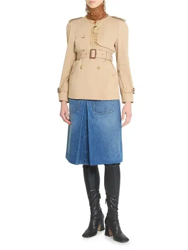 Chloé Women's Reverse Jean Denim Skirt - Hazy Blue | Thumbnail 2 Chloé Women's Reverse Jean Denim Skirt - Hazy Blue | Thumbnail 2