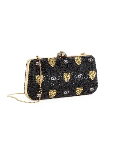 Valentino Garavani Women's Carry Secrets Minaudiere Clutch with Rhinestone | Thumbnail 4 Valentino Garavani Women's Carry Secrets Minaudiere Clutch with Rhinestone | Thumbnail 4