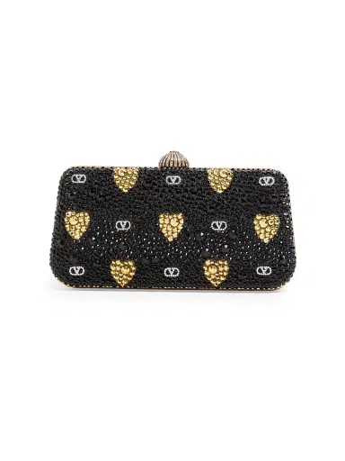 Valentino Garavani Women's Carry Secrets Minaudiere Clutch with Rhinestone | Thumbnail 7 Valentino Garavani Women's Carry Secrets Minaudiere Clutch with Rhinestone | Thumbnail 7