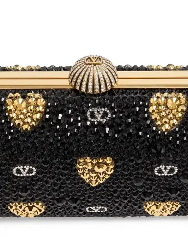 Valentino Garavani Women's Carry Secrets Minaudiere Clutch with Rhinestone | Thumbnail 8 Valentino Garavani Women's Carry Secrets Minaudiere Clutch with Rhinestone | Thumbnail 8