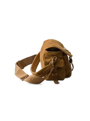 Prada Women's Explore Medium Suede Shoulder Bag - Brown | Thumbnail 6 Prada Women's Explore Medium Suede Shoulder Bag - Brown | Thumbnail 6