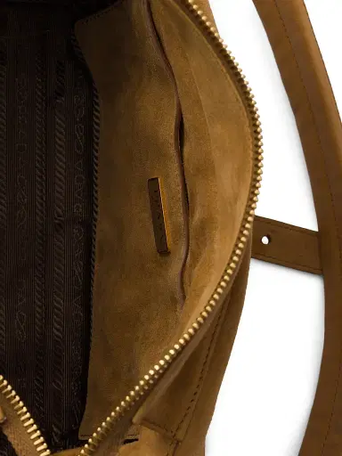 Prada Women's Explore Medium Suede Shoulder Bag - Brown | Thumbnail 7 Prada Women's Explore Medium Suede Shoulder Bag - Brown | Thumbnail 7