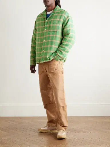 Visvim Keesey Checked Linen and Wool-Blend Down Jacket - Men | Thumbnail 2 Visvim Keesey Checked Linen and Wool-Blend Down Jacket - Men | Thumbnail 2