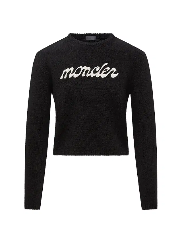Women's Crew-Neck Sweater in Wool & Cashmere - Black