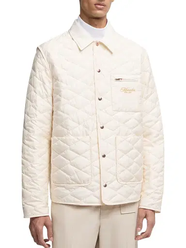 Moncler Men's Kastos Puffer Shacket - White | Thumbnail 2 Moncler Men's Kastos Puffer Shacket - White | Thumbnail 2
