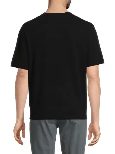 Vince Men's Milano Crewneck T-Shirt - Black | Thumbnail 5 Vince Men's Milano Crewneck T-Shirt - Black | Thumbnail 5