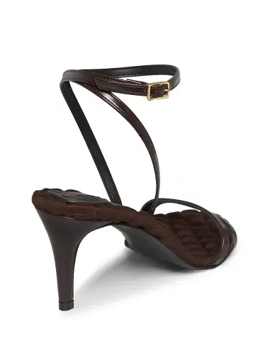 Aera Women's Laura 75MM Vegan Leather Sandals - Brown - Size 9.5 | Thumbnail 3