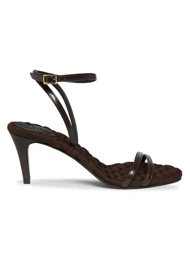 Aera Women's Laura 75MM Vegan Leather Sandals - Brown - Size 9.5 | Thumbnail 1