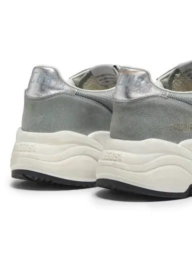 Golden Goose Men's Running Mesh & Suede Low-Top Sneakers - Blue White Silver - Size 11 | Thumbnail 3 Golden Goose Men's Running Mesh & Suede Low-Top Sneakers - Blue White Silver - Size 11 | Thumbnail 3