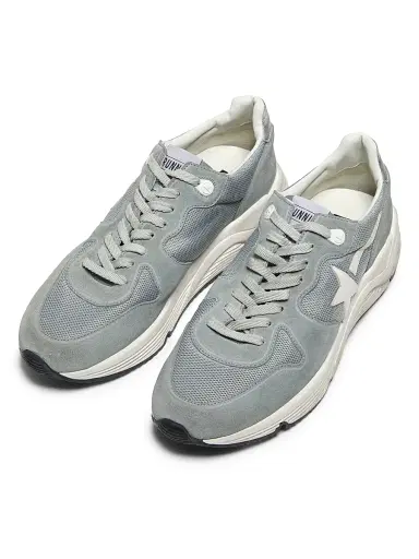 Golden Goose Men's Running Mesh & Suede Low-Top Sneakers - Blue White Silver - Size 11 | Thumbnail 4 Golden Goose Men's Running Mesh & Suede Low-Top Sneakers - Blue White Silver - Size 11 | Thumbnail 4