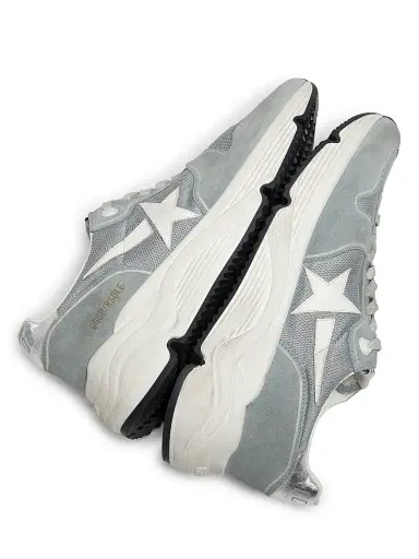 Golden Goose Men's Running Mesh & Suede Low-Top Sneakers - Blue White Silver - Size 11 | Thumbnail 5 Golden Goose Men's Running Mesh & Suede Low-Top Sneakers - Blue White Silver - Size 11 | Thumbnail 5