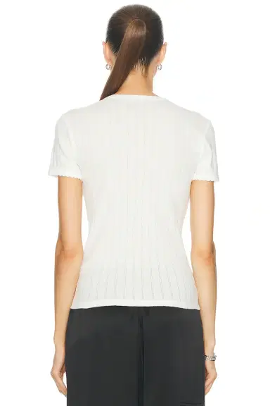 LESET Pointelle Slim Fit Tee | Thumbnail 3