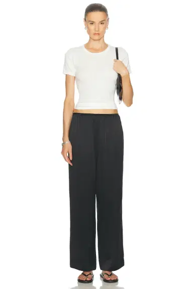 LESET Pointelle Slim Fit Tee | Thumbnail 4