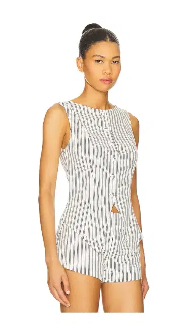ALL THE WAYS Alerie Button Front Top | Thumbnail 2