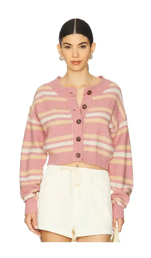 Free People Lila Stripe Cardi