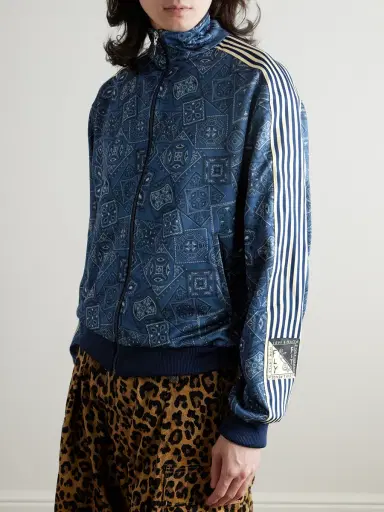 KAPITAL Cookie Bandana-Print Striped Shell Track Jacket - Men | Thumbnail 3 KAPITAL Cookie Bandana-Print Striped Shell Track Jacket - Men | Thumbnail 3