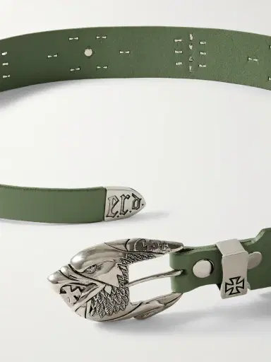 Enfants Riches Déprimés 4.5cm Eagle Petit Iron Cross Studded Leather Belt - Men | Thumbnail 3 Enfants Riches Déprimés 4.5cm Eagle Petit Iron Cross Studded Leather Belt - Men | Thumbnail 3